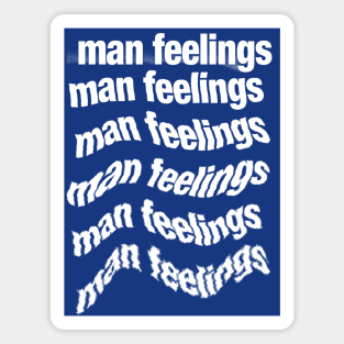 Man Feelings  //// Peep Show Fan Design Magnet